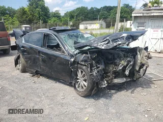 2015 Infiniti Q50 Premium with VIN JN1BV7AR4FM417514, listed as a Copart auction lot 63416835 with Not provided miles and Salvage title. Bid and sale history available at DreamBid. Image 4.
