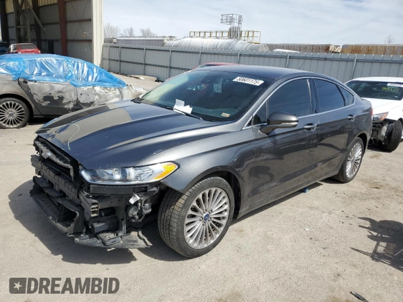 2016 Ford Fusion Titanium with VIN 3FA6P0D9XGR406186, listed as a Copart auction lot 50601175 with 207,220 mi miles and Salvage title. Bid and sale history available at DreamBid. Image 1.