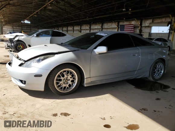 2005 Toyota Celica GT with VIN JTDDR32T950182269, listed as a Copart auction lot 53401725 with 109,591 mi miles and Salvage Title. Bid and sale history available at carsss.com. Image 1.