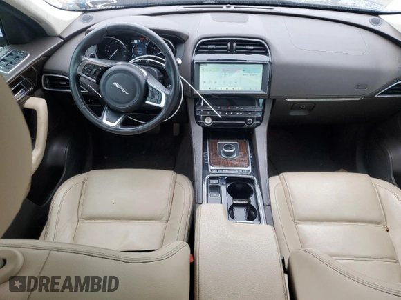 2020 Jaguar F-Pace 25t Prestige with VIN SADCK2FX3LA631612, listed as a Copart auction lot 59767335 with 47,193 mi miles and Salvage title. Bid and sale history available at DreamBid. Image 8.