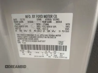 2011 Ford F-150 XL с VIN 1FTEX1CM2BFA47357, выставлен на аукционе IAAI как лот 42118009 с пробегом 181 053 миль миль и . История ставок и продаж доступна на DreamBid. Изображение 9.