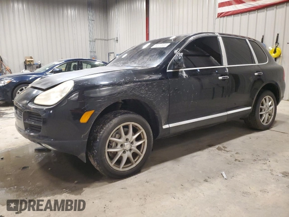 2005 Porsche Cayenne S z VIN WP1AB29P85LA63281, wystawiony jako Copart lot #89323555 z przebiegiem 92 599 mil mil oraz Czysty tytuł • Clean title. Historia ofert i sprzedaży dostępna na DreamBid. Obrazek 1.