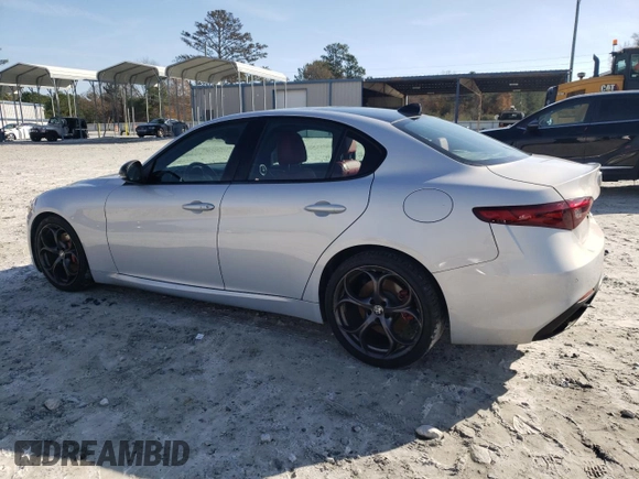 2020 Alfa Romeo Giulia Ti Sport with VIN ZARFAMBN0L7635096, listed as a Copart auction lot 84913134 with 49,765 mi miles and Salvage title. Bid and sale history available at DreamBid. Image 2.