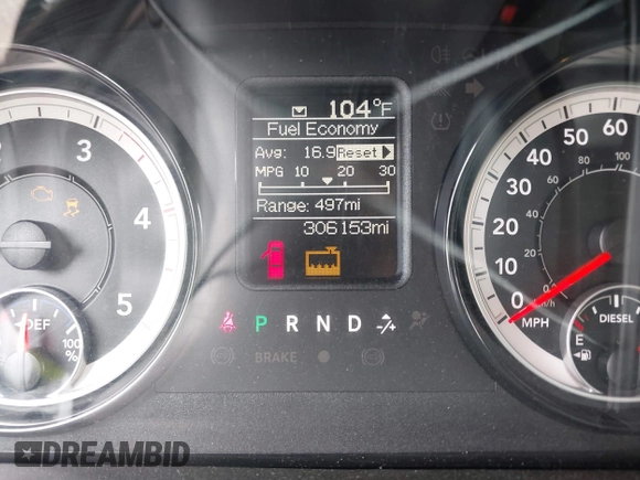 2018 Ram 2500 Tradesman with VIN 3C6UR4HL3JG325551, listed as a IAAI auction lot 42171102 with 306,153 mi miles and . Bid and sale history available at DreamBid. Image 7.
