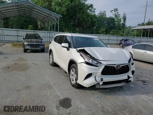 2020 Toyota Highlander L with VIN 5TDCZRAH2LS504059, listed as a Copart auction lot 54101495 with 53,974 mi miles and Salvage title. Bid and sale history available at DreamBid. Image 14.