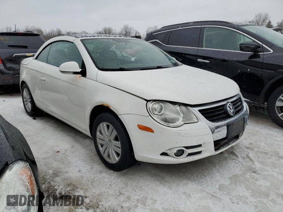 2007 Volkswagen Eos 2.0T with VIN WVWBA71F37V045223, listed as a Copart auction lot 47070825 with 160,406 mi miles and Salvage Title. Bid and sale history available at DreamBid. Image 4.