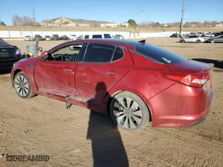 2012 Kia Optima SX with VIN 5XXGR4A63CG005016, listed as a Copart auction lot 43937215 with 193,714 mi miles and Salvage Title. Bid and sale history available at carsss.com. Image 2.