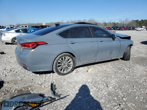 2017 Genesis G80 3.8L с VIN KMHGN4JE7HU167537, выставлен на аукционе Copart как лот 45544555 с пробегом 97 980 миль миль и Списание • Salvage title. История ставок и продаж доступна на DreamBid. Изображение 3.