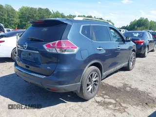 2016 Nissan Rogue SL with VIN 5N1AT2MT5GC856703, listed as a IAAI auction lot 42193522 with 126,953 mi miles. Bid and sale history available at carsss.com. Image 4.