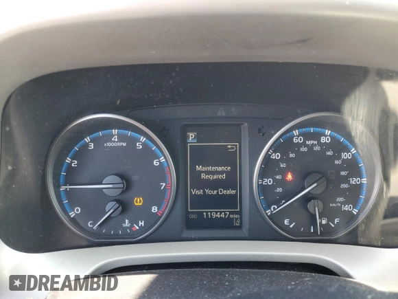 2018 Toyota RAV4 XLE with VIN 2T3WFREV5JW407777, listed as a Copart auction lot 58156275 with 119,447 mi miles and Salvage title. Bid and sale history available at DreamBid. Image 9.