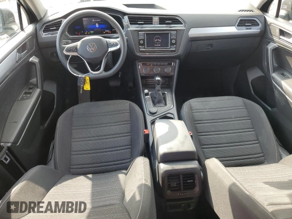 2022 Volkswagen Tiguan S with VIN 3VV0B7AX7NM173857, listed as a Copart auction lot 58382565 with 14,586 mi miles and Salvage title. Bid and sale history available at DreamBid. Image 8.