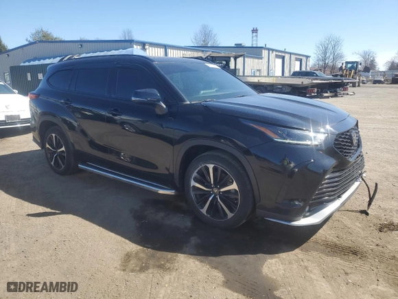 2021 Toyota Highlander XSE with VIN 5TDLZRBH9MS062204, listed as a Copart auction lot 48347715 with 81,299 mi miles and Salvage Title. Bid and sale history available at carsss.com. Image 4.