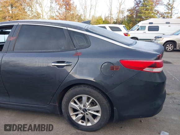 2017 Kia Optima LX with VIN 5XXGT4L32HG156845, listed as a IAAI auction lot 41402224 with 126,529 mi miles. Bid and sale history available at carsss.com. Image 20.