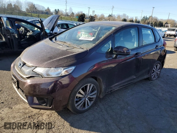 2015 Honda Fit EX-L with VIN 3HGGK5H86FM730356, listed as a Copart auction lot 41883655 with Not provided miles and Salvage title. Bid and sale history available at DreamBid. Image 1.