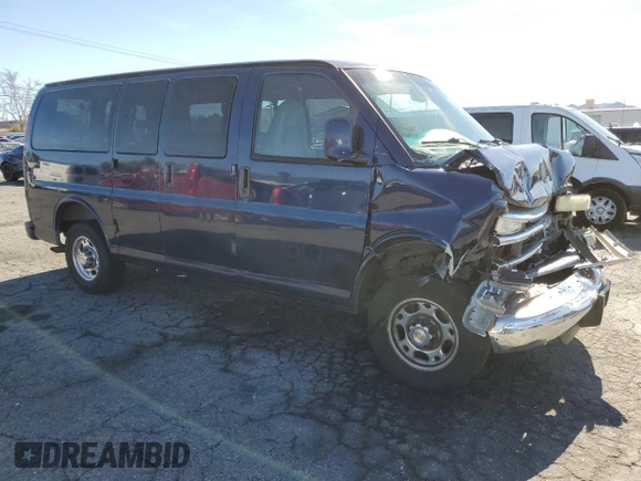2001 Chevrolet Express with VIN 1GAGG25R411191665, listed as a Copart auction lot 49011535 with Not Provided miles and Salvage Title. Bid and sale history available at carsss.com. Image 4.
