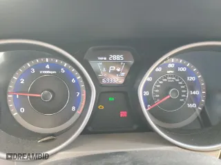 2014 Hyundai Elantra SE with VIN KMHDH4AE8EU169335, listed as a Copart auction lot 47669065 with 169,332 mi miles and Salvage Title. Bid and sale history available at carsss.com. Image 9.