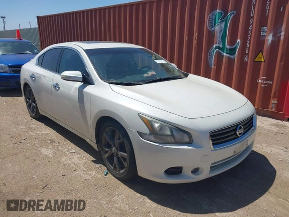 2014 Nissan Maxima SV with VIN 1N4AA5AP7EC441159, listed as a IAAI auction lot 41985393 with 114,915 mi miles and . Bid and sale history available at DreamBid. Image 1.