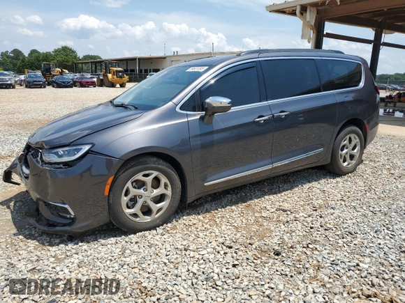 2022 Chrysler Pacifica Limited with VIN 2C4RC1GG2NR110438, listed as a Copart auction lot 59801895 with 92,954 mi miles and Salvage title. Bid and sale history available at DreamBid. Image 1.