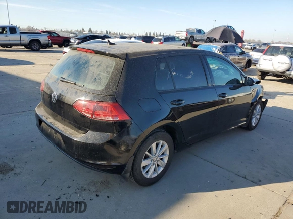 2015 Volkswagen Golf TSI S z VIN 3VW117AU7FM100644, wystawiony jako Copart lot #86591564 z przebiegiem 93 713 mil mil oraz Szkoda całkowita • Salvage title. Historia ofert i sprzedaży dostępna na DreamBid. Obrazek 3.