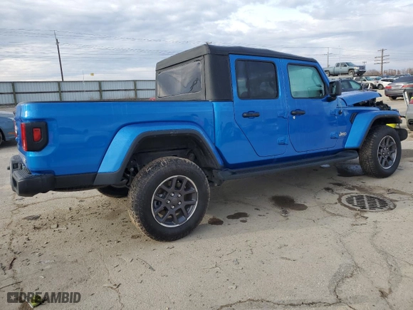 2023 Jeep Gladiator Overland with VIN 1C6HJTFG1PL515353, listed as a Copart auction lot 88072265 with 32,301 mi miles and Salvage Title. Bid and sale history available at carsss.com. Image 3.