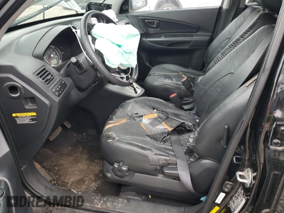 2009 Hyundai Tucson SE with VIN KM8JN72D49U975875, listed as a Copart auction lot 76923954 with 167,155 mi miles and Salvage Title. Bid and sale history available at carsss.com. Image 7.