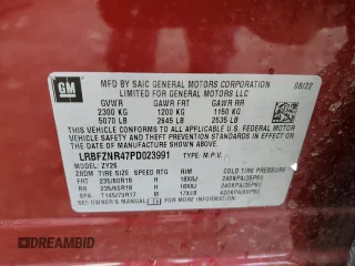 2023 Buick Envision Essence with VIN LRBFZNR47PD023991, listed as a Copart auction lot 52137015 with 19,376 mi miles and Salvage Title. Bid and sale history available at carsss.com. Image 12.