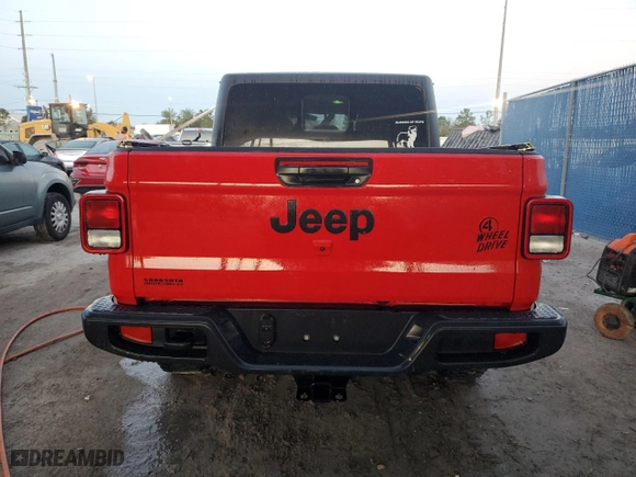 2022 Jeep Gladiator Sport S with VIN 1C6HJTAG8NL149010, listed as a Copart auction lot 76550524 with 15,181 mi miles and Salvage Title. Bid and sale history available at carsss.com. Image 6.