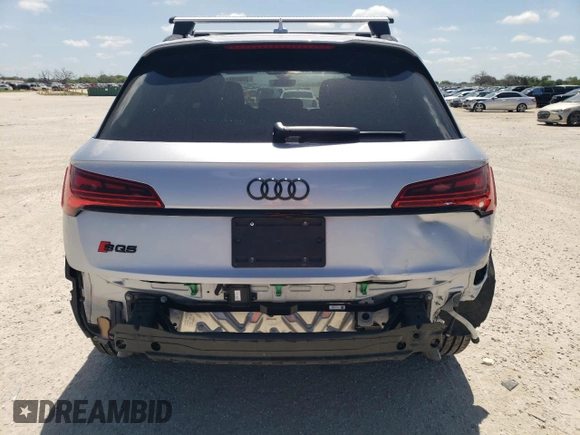 2023 Audi SQ5 Premium Plus with VIN WA1B4AFY0P2143894, listed as a Copart auction lot 59869514 with 10,606 mi miles and Salvage Title. Bid and sale history available at carsss.com. Image 6.