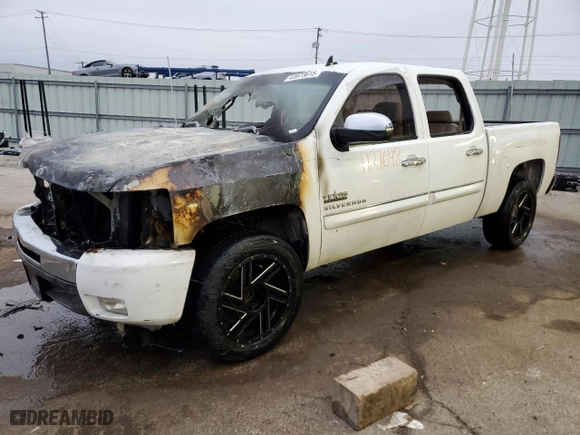 2010 Chevrolet Silverado 1500 LT with VIN 3GCRCSE08AG277690, listed as a Copart auction lot 43973615 with 0 mi miles and Salvage Title. Bid and sale history available at carsss.com. Image 1.