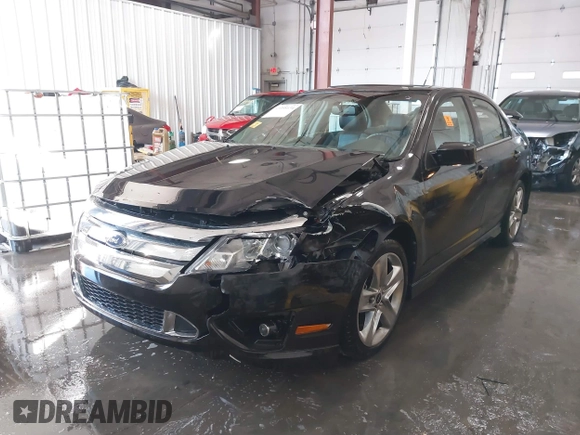 2010 Ford Fusion SPORT with VIN 3FAHP0DC1AR321975, listed as a IAAI auction lot 41395134 with 53,550 mi miles. Bid and sale history available at carsss.com. Image 2.
