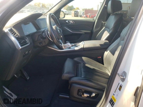 2020 BMW X5 M50i with VIN 5UXJU4C06L9C45320, listed as a Copart auction lot 74911604 with 78,465 mi miles and Salvage Title. Bid and sale history available at carsss.com. Image 7.