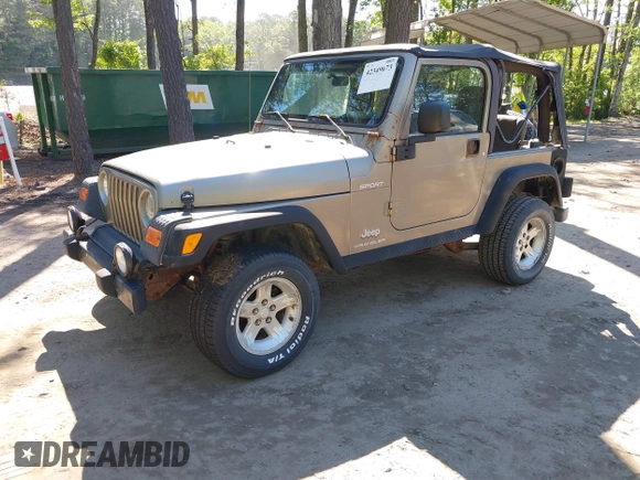 2003 Jeep Wrangler Sport with VIN 1J4FA49S13P313180, listed as a IAAI auction lot 42349673 with 141,073 mi miles and . Bid and sale history available at DreamBid. Image 17.
