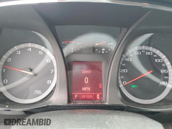2011 GMC Terrain SLT-1 with VIN 2CTFLVEC5B6411622, listed as a Copart auction lot 56589905 with 81,009 mi miles and Salvage title. Bid and sale history available at DreamBid. Image 9.