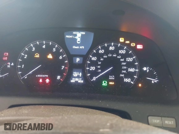 2008 Lexus LS 460 with VIN JTHBL46F585073817, listed as a IAAI auction lot 42238404 with 218,617 mi miles and . Bid and sale history available at DreamBid. Image 7.