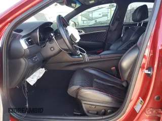 2019 Genesis G70 Dynamic with VIN KMTG34LE7KU015581, listed as a Copart auction lot 79349084 with 32,338 mi miles and Salvage Title. Bid and sale history available at DreamBid. Image 7.