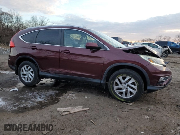 2015 Honda CR-V EX-L with VIN 2HKRM4H73FH627484, listed as a Copart auction lot 85964404 with 105,065 mi miles and Salvage Title. Bid and sale history available at carsss.com. Image 4.