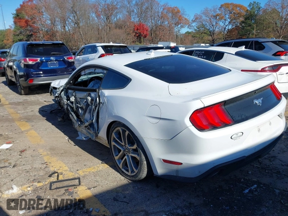 2021 Ford Mustang EcoBoost with VIN 1FA6P8TH0M5158309, listed as a IAAI auction lot 41045947 with 1 mi miles. Bid and sale history available at carsss.com. Image 3.