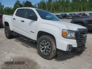 2022 GMC Canyon 4WD AT4 w/Leather with VIN 1GTG6FENXN1155791, listed as a Copart auction lot 59262514 with 31,303 mi miles and Salvage Title. Bid and sale history available at carsss.com. Image 4.