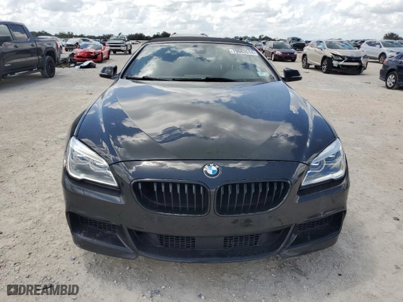 2018 BMW 6 Series 650i with VIN WBA6F5C5XJD997058, listed as a Copart auction lot 70083514 with 0 mi miles and Salvage Title. Bid and sale history available at carsss.com. Image 5.