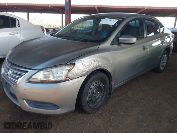 2014 Nissan Sentra S with VIN 3N1AB7AP7EL683282, listed as a IAAI auction lot 42035110 with 90,400 mi miles and . Bid and sale history available at DreamBid. Image 18.