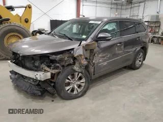 2016 Toyota Highlander LE with VIN 5TDBKRFH8GS282125, listed as a Copart auction lot 57706495 with Not provided miles and Salvage title. Bid and sale history available at DreamBid. Image 1.