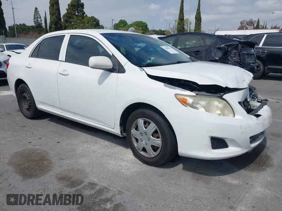 2009 Toyota Corolla with VIN JTDBL40E09J038659, listed as a IAAI auction lot 41889170 with 193,008 mi miles. Bid and sale history available at carsss.com. Image 1.