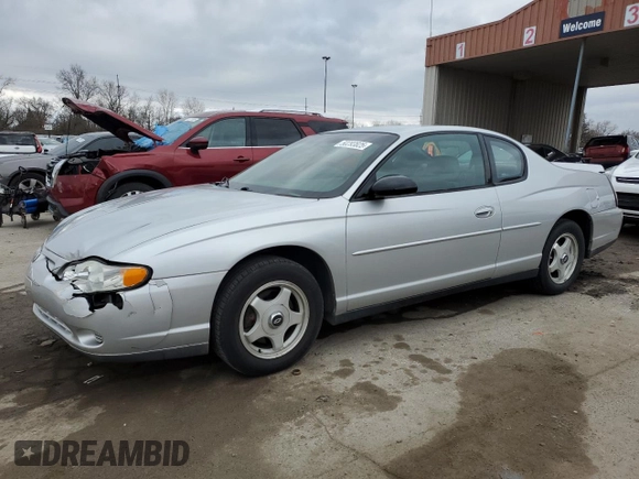 2002 Chevrolet Monte Carlo LS with VIN 2G1WW12E629360091, listed as a Copart auction lot 50293825 with 132,073 mi miles and Salvage title. Bid and sale history available at DreamBid. Image 1.