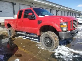 2008 Ford Super Duty F-250 SRW XL with VIN 1FTSX21R28EB41468, listed as a Copart auction lot 45958605 with 145,164 mi miles and Salvage Title. Bid and sale history available at carsss.com. Image 4.