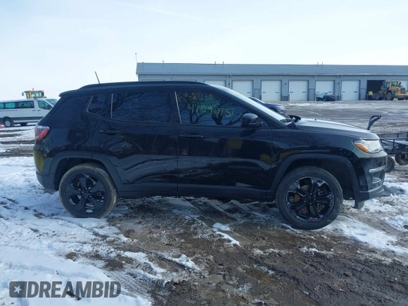 2018 Jeep Compass Latitude with VIN 3C4NJDBB8JT394845, listed as a IAAI auction lot 41590737 with 49,000 mi miles. Bid and sale history available at carsss.com. Image 13.