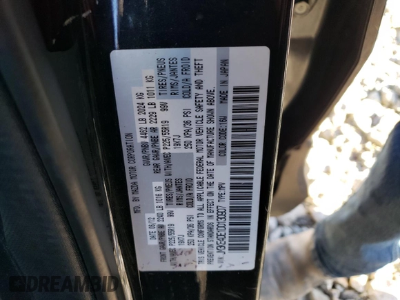 2013 Mazda CX-5 Grand Touring with VIN JM3KE4DE1D0130907, listed as a Copart auction lot 49816335 with 261,340 mi miles and Salvage Title. Bid and sale history available at carsss.com. Image 15.