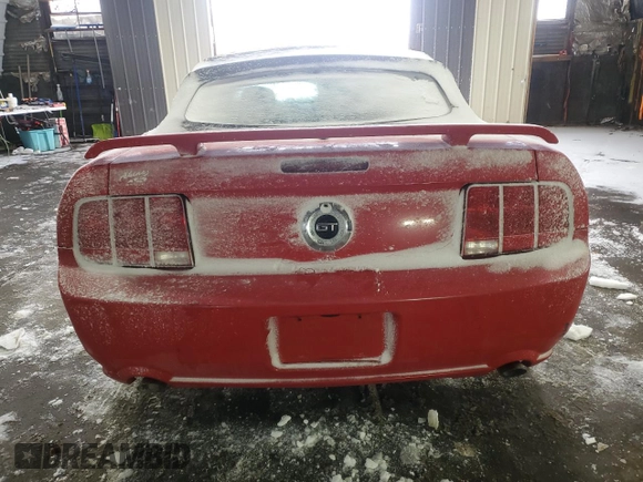 2007 Ford Mustang GT Deluxe with VIN 1ZVHT85H275353034, listed as a Copart auction lot 45696055 with Not Provided miles and Salvage Title. Bid and sale history available at carsss.com. Image 6.