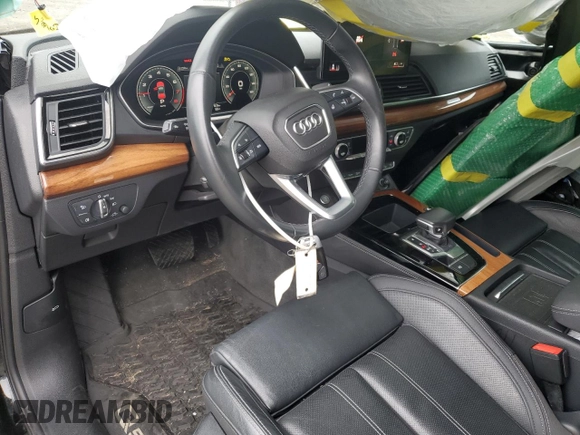2021 Audi Q5 Premium Plus with VIN WA1BAAFY9M2035407, listed as a Copart auction lot 49468485 with 36,830 mi miles and Salvage Title. Bid and sale history available at carsss.com. Image 8.