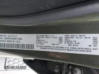 2021 Ram 1500 Tradesman z VIN 1C6RRFCGXMN714260, wystawiony jako IAAI lot #41866420 z przebiegiem 109 281 mil mil oraz . Historia ofert i sprzedaży dostępna na DreamBid. Obrazek 9.