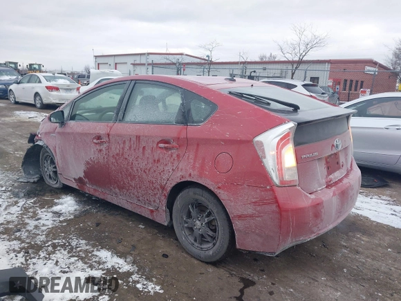 2012 Toyota Prius One with VIN JTDKN3DU1C5429857, listed as a IAAI auction lot 41072254 with 107,418 mi miles. Bid and sale history available at carsss.com. Image 3.